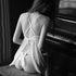 Lace mesh transparent suspender skirt